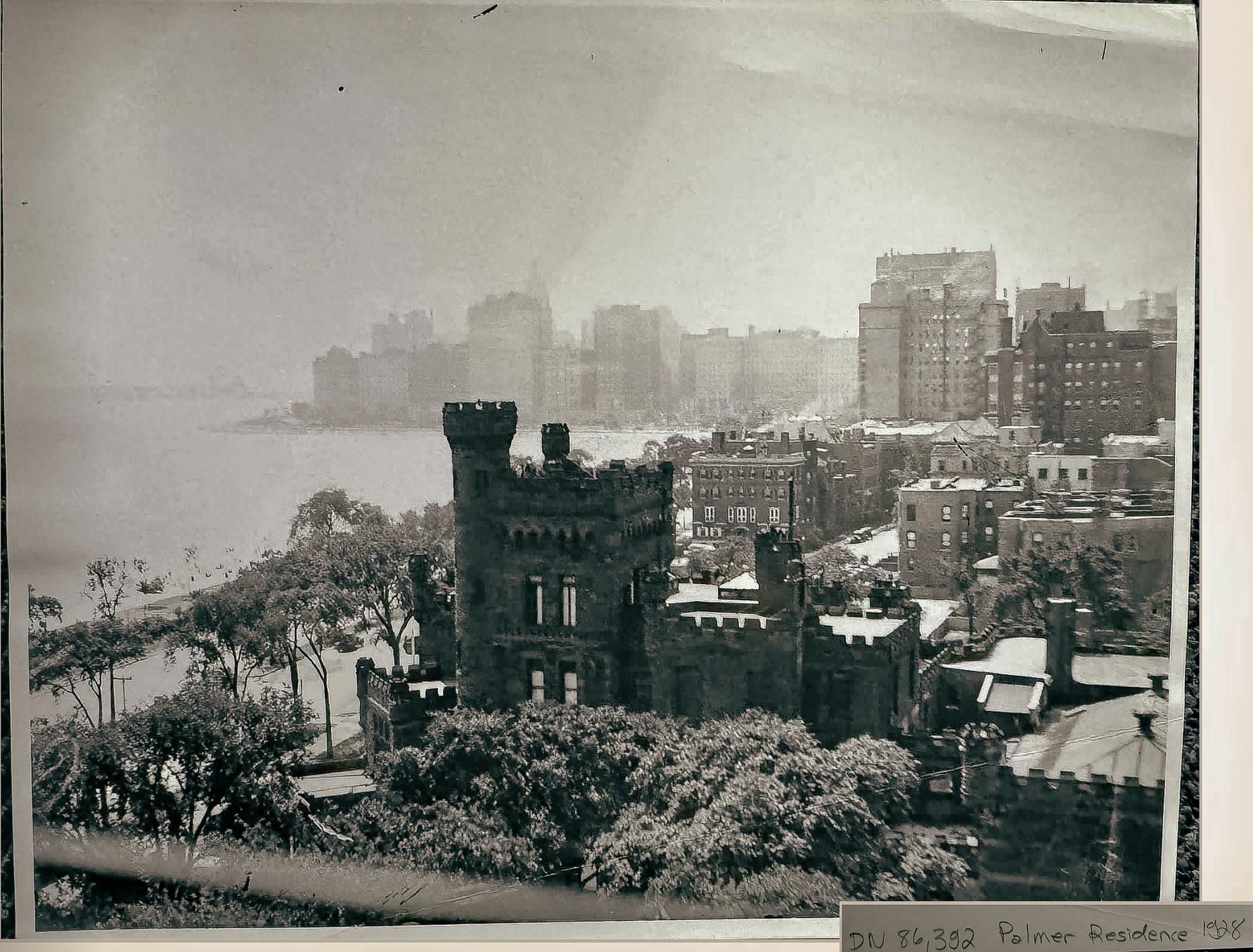 The Palmer mansion within the early lakefront landscape
